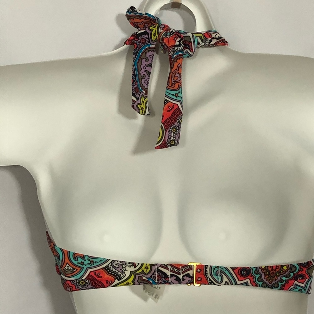 VICTORIAS SECRET molded cups bohemian paisley top - Picture 10 of 12